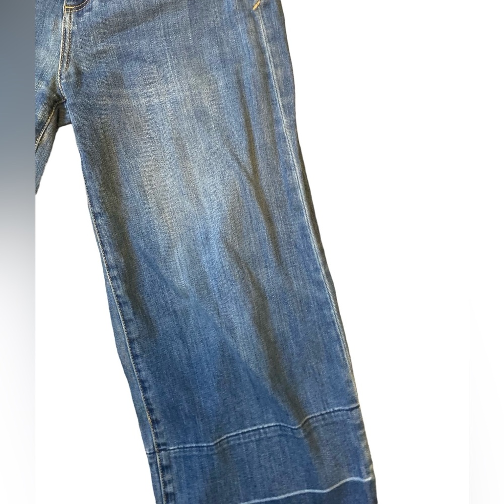 Anthropologie Pilcro & the Letterpress Raw Hem Cropped Flare Denim Wide Leg - Picture 5 of 11